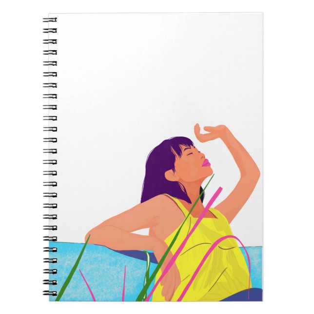 Cuaderno Vibrant Summer Girl Notebook – Colour Pop Art  (Frente)