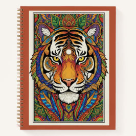 Cuaderno Vibrant Tiger Zentangle Art Nooracle Journal