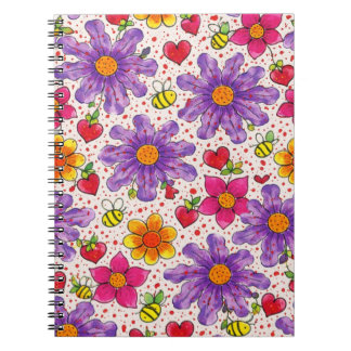 Cuaderno Vibrant Wildflower Blooms 