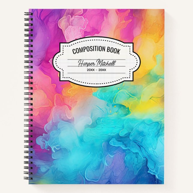 Cuaderno Vibrante bloc de notas de composición de pintura c (Anverso)