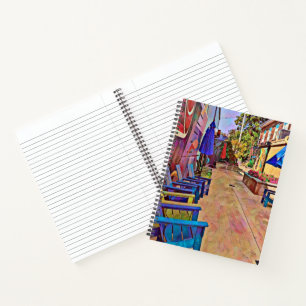 Cuaderno Vibrante bloc de notas en espiral de callejón