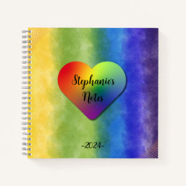 Cuaderno Vibrante bloc de notas en forma de arco iris