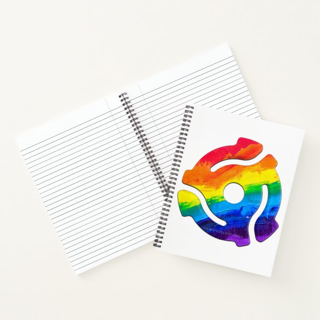 Cuaderno Vibrante de adaptador de registro de 45 RPM de plá (Interior)