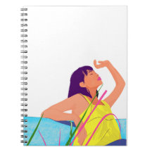 Cuaderno Vibrante de la Chica de Verano – Arte Pop