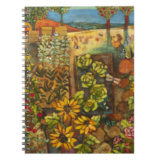 Cuaderno vibrante del jardín