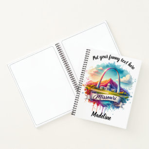 Cuaderno Vibrante ilustracion de la acuarela de Missouri