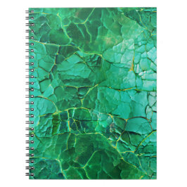 Cuaderno Vibrante patrón de textura turquesa