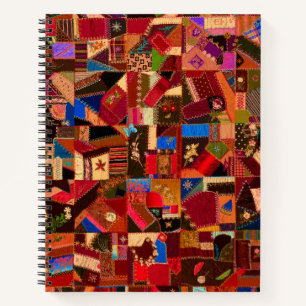 Cuaderno Vibrante Vintage Crazy Quilt