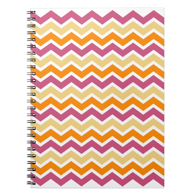 Cuaderno Vibrante ZigZag tribal (Frente)