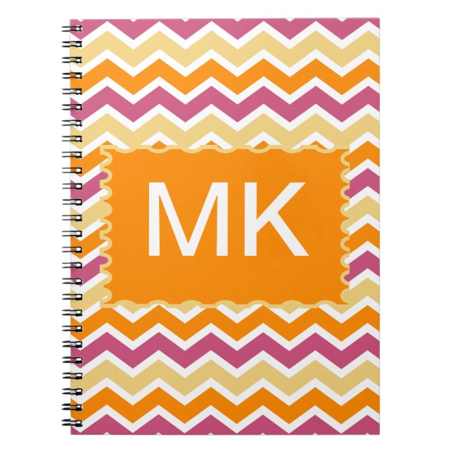 Cuaderno Vibrante ZigZag tribal (Frente)