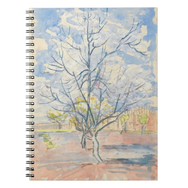 Cuaderno Vicente van Gogh Blossoming Peach Trees 1888 (Frente)