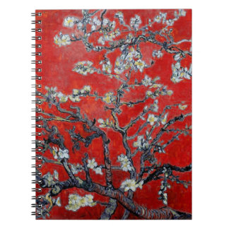 Cuaderno Vicente van Gogh Brands con color rojo almendra