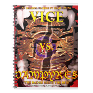 Cuaderno Vicio vs. Poster de Vampyres en un Handy