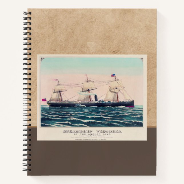 Cuaderno Victoria del barco de vapor de la línea Anchor, 18 (Anverso)