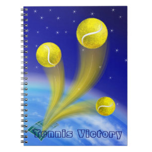 Cuaderno Victoria del tenis, personalizada