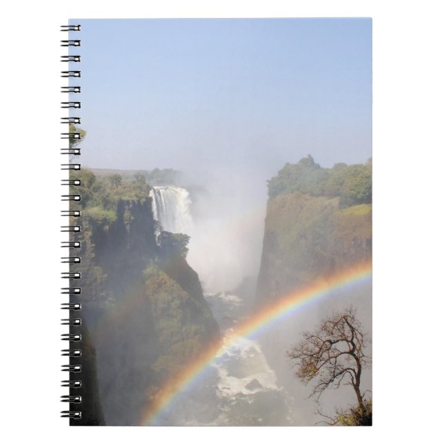 Cuaderno Victoria Falls Rainbow Waterfall Photo (Frente)