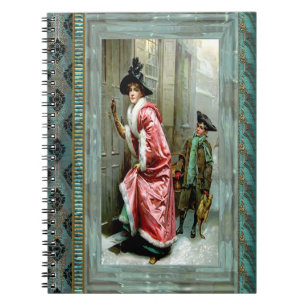 Cuaderno Victorian de la cena de navidad
