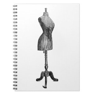 Cuaderno Victorian Dressform, cuerpo completo del vintage