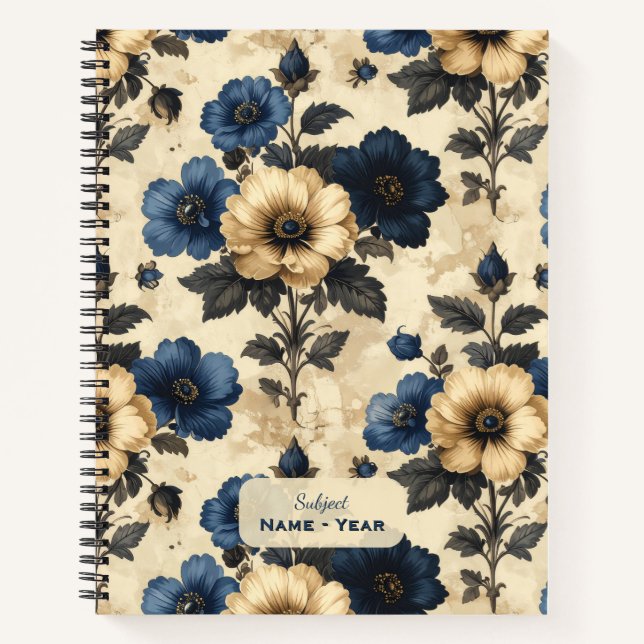 Cuaderno Victorian Flowers Planner (Anverso)