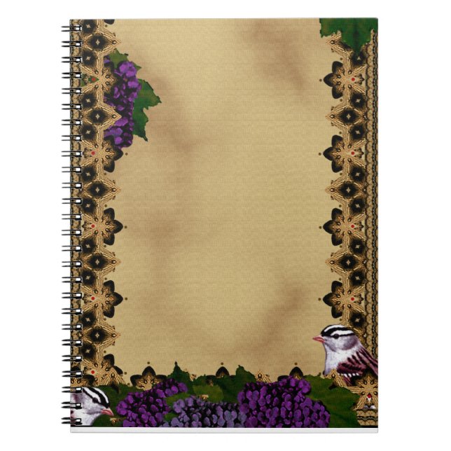 Cuaderno Victorian Sparrows (Frente)