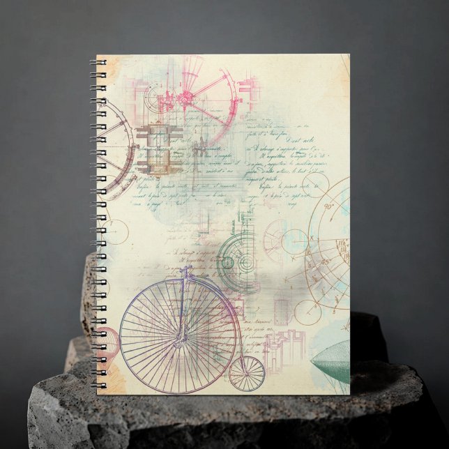 Cuaderno Victorian Steampunk | Grunge Pastel de acuarela (Subido por el creador)