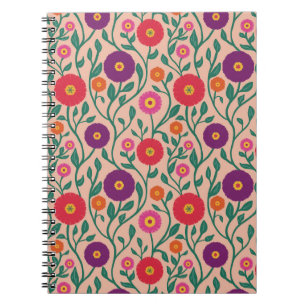 Cuaderno Vid floral de mediados de siglo Guirnalda de jar