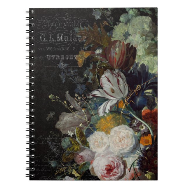 Cuaderno Vida con flores de antaño  (Frente)