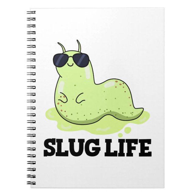 Cuaderno Vida de Babosa Chiste Verde Pun Babosa  (Frente)