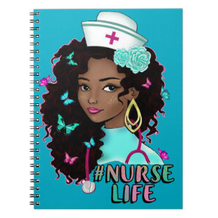 Cuaderno Vida de enfermero negro rn cna escuela de enfermer