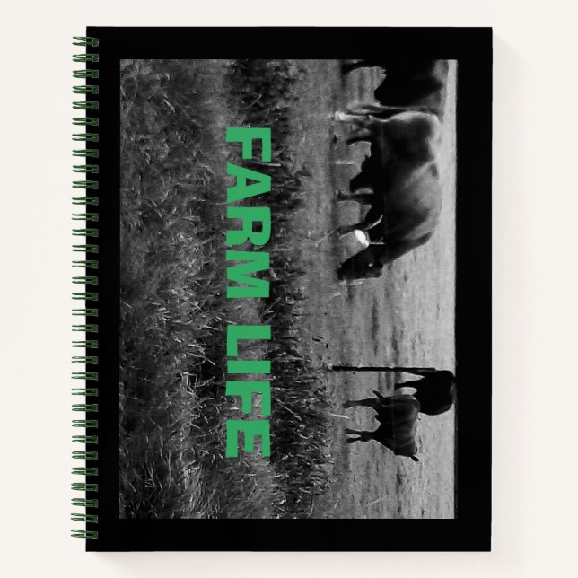 Cuaderno Vida de granja, familia de vacas (Anverso)