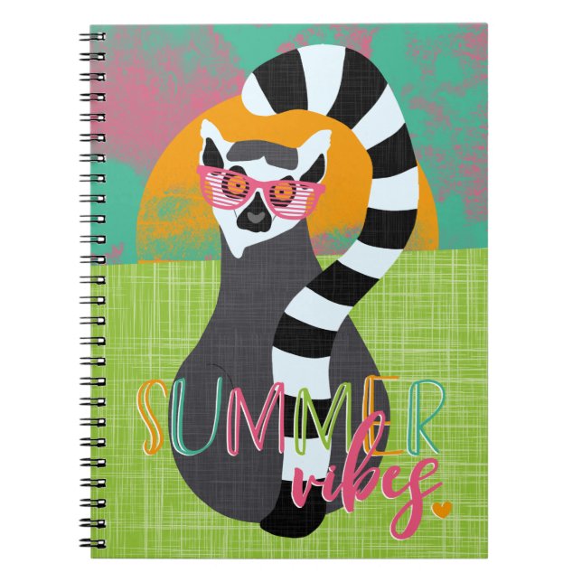 Cuaderno Vida del Lemur - sensación del verano (Frente)