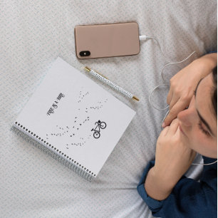Cuaderno Vida en bicicleta, libre como personalizable de pá