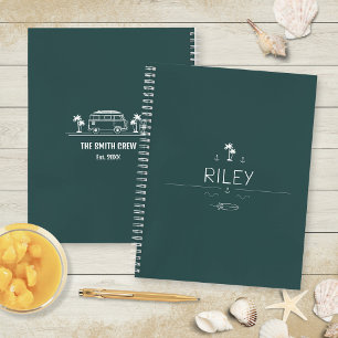 Cuaderno Vida en Furgoneta Vintage Viaje por el Océano Prof