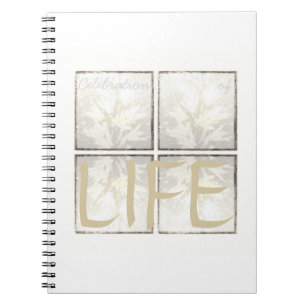 Cuaderno Vida fúnebre moderna elegante de la celebración