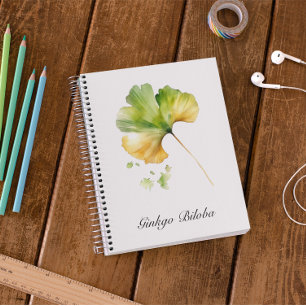 Cuaderno Vida herbal: personalizable Ginkgo Biloba