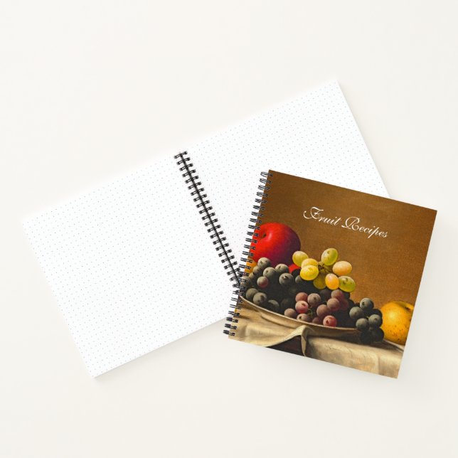 Cuaderno Vida, manzanas, uvas, recetas de frutas (Interior)