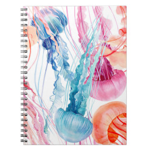 Cuaderno Vida marina acuática: burbujas y medusas