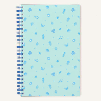 Cuaderno Vida Marina Azul