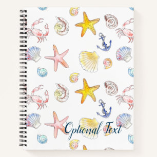 Cuaderno Vida marina y anclas