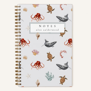 Cuaderno Vida personalizada de acuarela moderna
