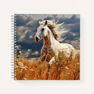 Cuaderno Vida silvestre de animales de caballo Arte mural c