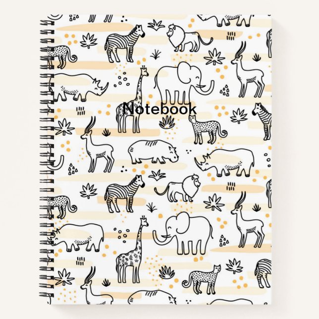 Cuaderno Vida silvestre zoológico (Anverso)