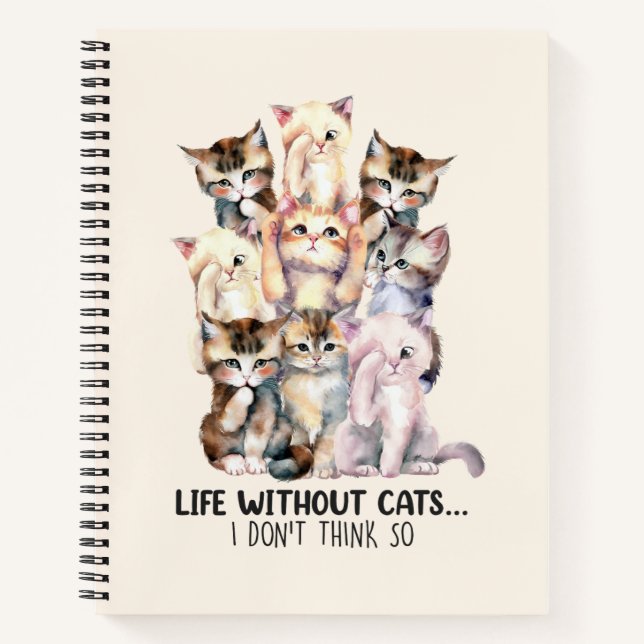 Cuaderno ¿Vida sin gatos? No lo creo (Anverso)