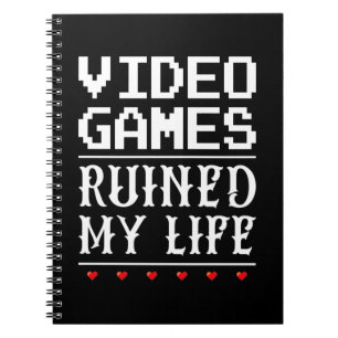 Cuaderno Videojuegos arruinaron mi vida