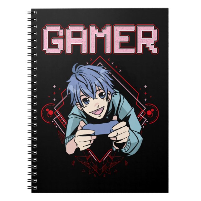 Cuaderno Videojuegos niños Anime Guay Console Gaming (Frente)