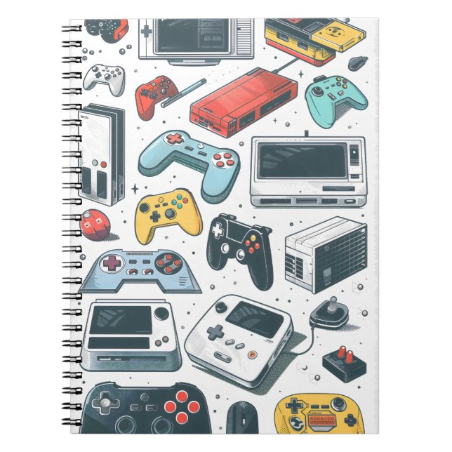 Cuaderno Videojuegos retro (Frente)