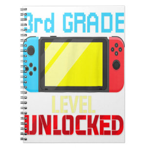 Cuaderno Videojugador de Regreso a Clases Nivel de Tercer G