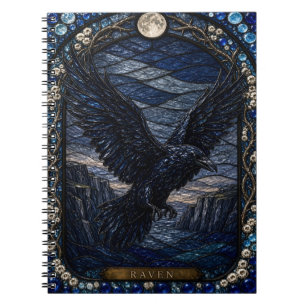 Cuaderno Vidriera iluminada del nido del acantilado del cue