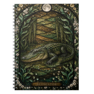 Cuaderno Vidrio de color Illumina de Cocodrilo Pantano Tran
