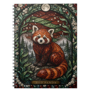 Cuaderno Vidrio de color Illumina del bosque de montaña del